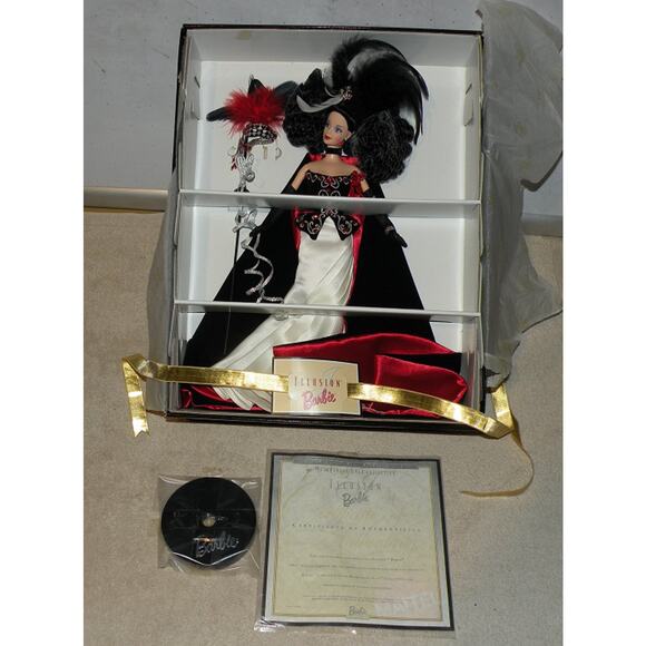 Vintage 1997 Masquerade Gala Collection Illusion Barbie NEW In Box No Cover COA - Picture 1 of 3